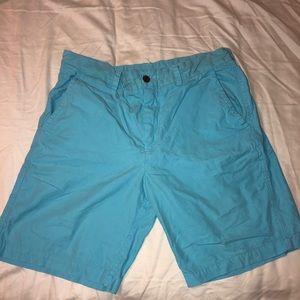 Bright Blue Polo flat front shorts